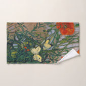 Vincent van Gogh - Butterflies en Poppies Bad Handdoek (Handdoek)