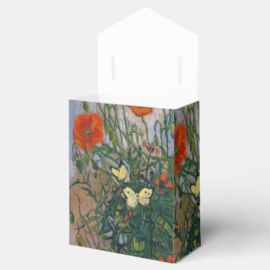 Vincent van Gogh - Butterflies en Poppies Bedankdoosjes (Geopend)