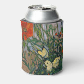 Vincent van Gogh - Butterflies en Poppies Blikjeskoeler (Blikje Achterkant)