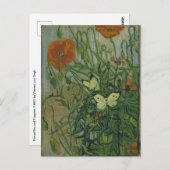 Vincent van Gogh - Butterflies en Poppies Briefkaart (Voorkant / Achterkant)