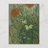 Vincent van Gogh - Butterflies en Poppies Briefkaart (Voorkant)