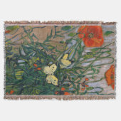 Vincent van Gogh - Butterflies en Poppies Deken (Voorkant)