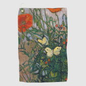 Vincent van Gogh - Butterflies en Poppies Golfhanddoek (Voorkant)