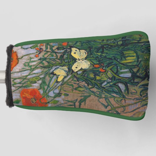 Vincent van Gogh - Butterflies en Poppies Golfheadcover (Voorkant)