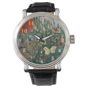Vincent van Gogh - Butterflies en Poppies Horloge