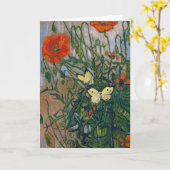 Vincent van Gogh - Butterflies en Poppies Kaart (Gele Bloem)