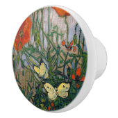 Vincent van Gogh - Butterflies en Poppies Keramische Knop (Rechts)