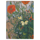 Vincent van Gogh - Butterflies en Poppies Klembord (Achterkant)