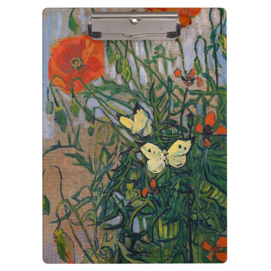 Vincent van Gogh - Butterflies en Poppies Klembord (Voorkant)