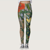 Vincent van Gogh - Butterflies en Poppies Leggings (Voorkant)