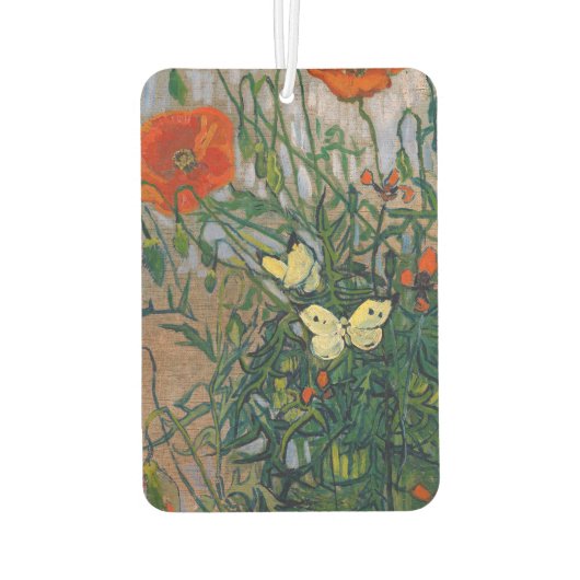 Vincent van Gogh - Butterflies en Poppies Luchtverfrisser (Achterkant)