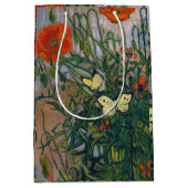 Vincent van Gogh - Butterflies en Poppies Medium Cadeauzakje (Voorkant)