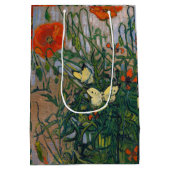 Vincent van Gogh - Butterflies en Poppies Medium Cadeauzakje (Achterkant)