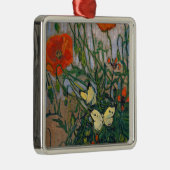 Vincent van Gogh - Butterflies en Poppies Metalen Ornament (Rechts)