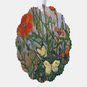 Vincent van Gogh - Butterflies en Poppies Ornament Kaart (Links)
