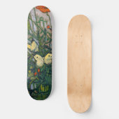 Vincent van Gogh - Butterflies en Poppies Persoonlijk Skateboard (Voorkant)