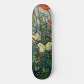 Vincent van Gogh - Butterflies en Poppies Persoonlijk Skateboard (Voorkant)