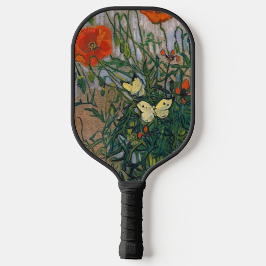 Vincent van Gogh - Butterflies en Poppies Pickleball Paddle (Achterkant)