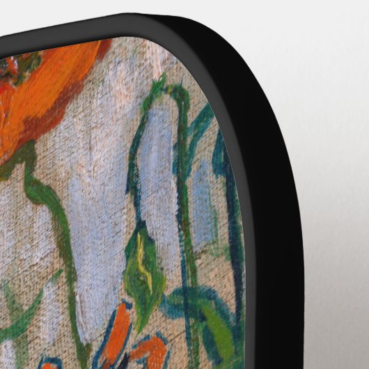 Vincent van Gogh - Butterflies en Poppies Pickleball Paddle (Links Detail)