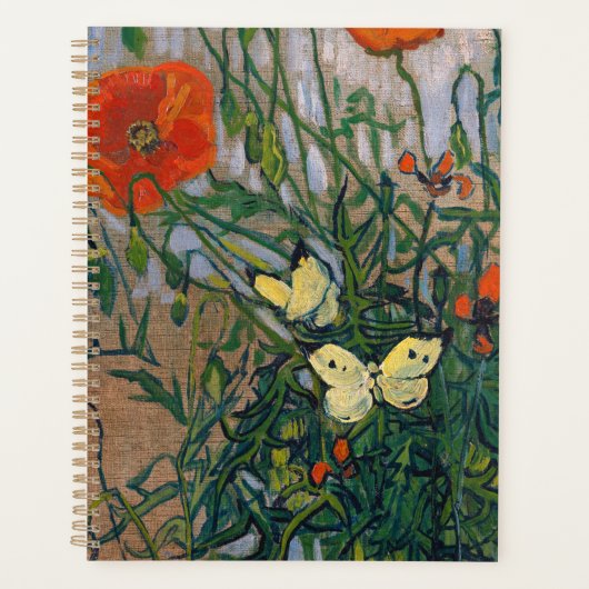 Vincent van Gogh - Butterflies en Poppies Planner (Voorkant)