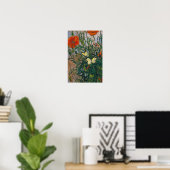 Vincent van Gogh - Butterflies en Poppies Poster (Thuiskantoor)