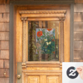 Vincent van Gogh - Butterflies en Poppies Raamsticker (Huis Deur)