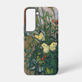 Vincent van Gogh - Butterflies en Poppies Samsung Galaxy Hoesje (Achterkant)