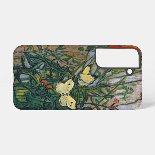 Vincent van Gogh - Butterflies en Poppies Samsung Galaxy Hoesje (Achterkant horizontaal)