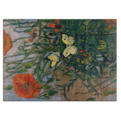 Vincent van Gogh - Butterflies en Poppies Snijplank (Voorkant)