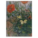 Vincent van Gogh - Butterflies en Poppies Snijplank<br><div class="desc">Butterflies and Poppies - Vincent van Gogh,  Oil on Canvas,  1890</div>