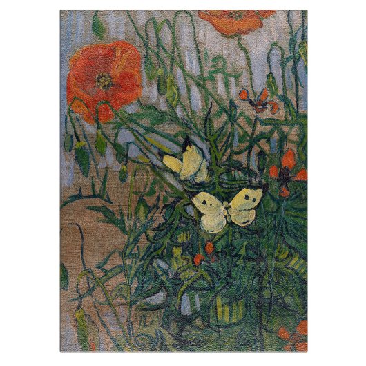 Vincent van Gogh - Butterflies en Poppies Snijplank