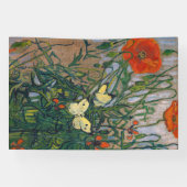Vincent van Gogh - Butterflies en Poppies Spandoek (Horizontaal)