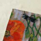 Vincent van Gogh - Butterflies en Poppies Strandlaken (In situ)