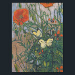 Vincent van Gogh - Butterflies en Poppies Tafelkleed<br><div class="desc">Butterflies and Poppies - Vincent van Gogh,  Oil on Canvas,  1890</div>