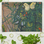 Vincent van Gogh - Butterflies en Poppies Theedoek (Gevouwen)