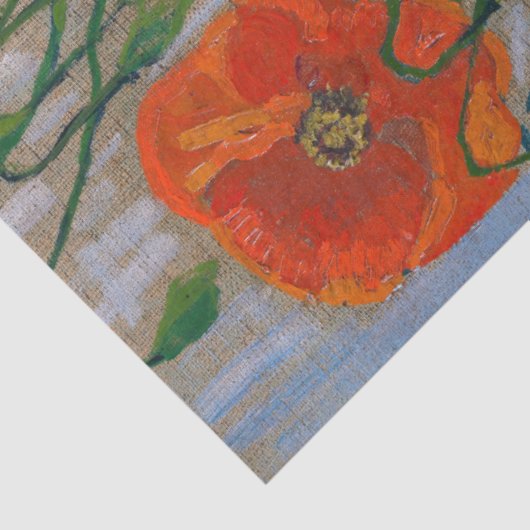 Vincent van Gogh - Butterflies en Poppies Tissuepapier (Detail)