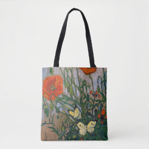 Vincent van Gogh - Butterflies en Poppies Tote Bag