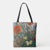 Vincent van Gogh - Butterflies en Poppies Tote Bag (Achterkant)