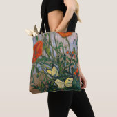 Vincent van Gogh - Butterflies en Poppies Tote Bag (Dichtbij)