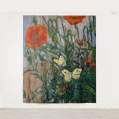 Vincent van Gogh - Butterflies en Poppies Wandkleed (Voorkant)