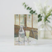 Vincent Van Gogh Cafe Table met Absinthe Briefkaart (Staand voorkant)