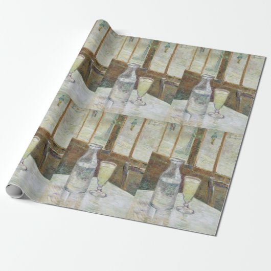 Vincent Van Gogh Cafe Table met Absinthe Cadeaupapier (Uitgerold)