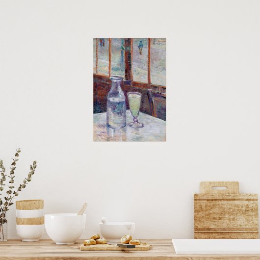 Vincent van Gogh Café Table met Absinthe Poster (Keuken)