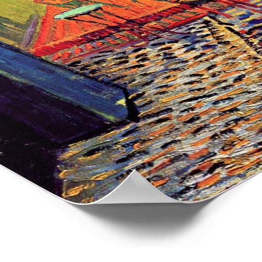 Vincent Van Gogh - Cafe Terrace At Night Fine Art Poster (Hoek)