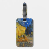 Vincent van Gogh - Cafe Terrace at Night - QR Code Bagagelabel (Achterkant verticaal)