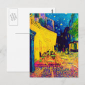 Vincent van Gogh - Cafe Terrace bij de nachtelijke Briefkaart (Voorkant / Achterkant)