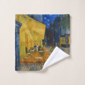 Vincent van Gogh - Cafe Terrace bij nacht Bad Handdoek (Wasdoekje)