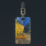 Vincent van Gogh - Cafe Terrace bij nacht Bagagelabel<br><div class="desc">Cafe Terrace on the Place du Forum at Night - Vincent van Gogh,  1888</div>