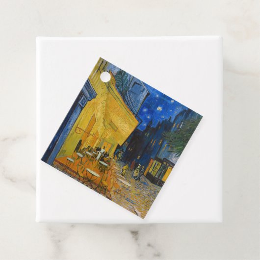 Vincent van Gogh - Cafe Terrace bij nacht Bedankjes Labels (In situ)