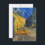 Vincent van Gogh - Cafe Terrace bij nacht Bedankkaart<br><div class="desc">Cafe Terrace on the Place du Forum at Night - Vincent van Gogh,  1888</div>